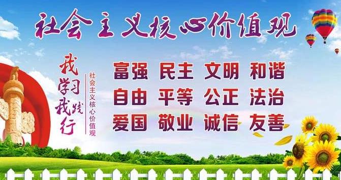 社会主义核心价值观手抄报内容