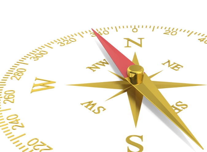 指南针如何看方位？
