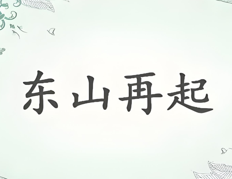 东山再起这个成语说的是谁